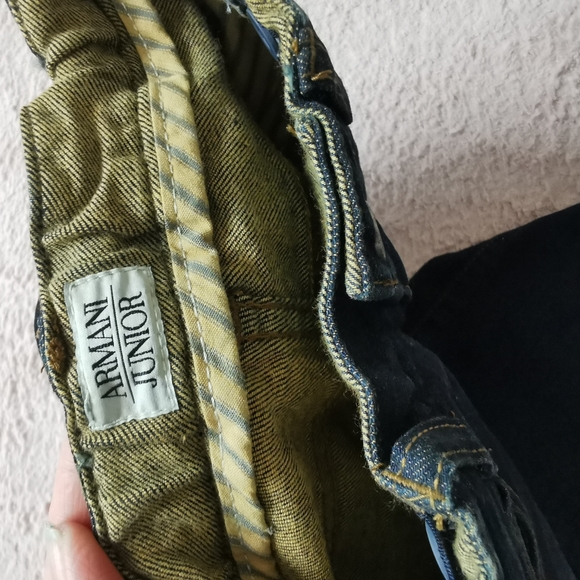 Armani junior jeans with. Front and back embellished logo 4A - Picture 12 of 13